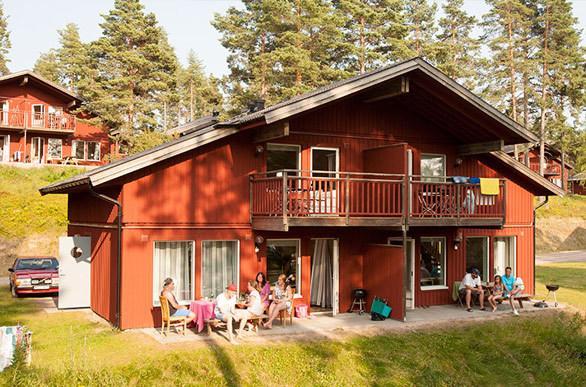 Leksand Strand Camping Och Resort Zimmer foto